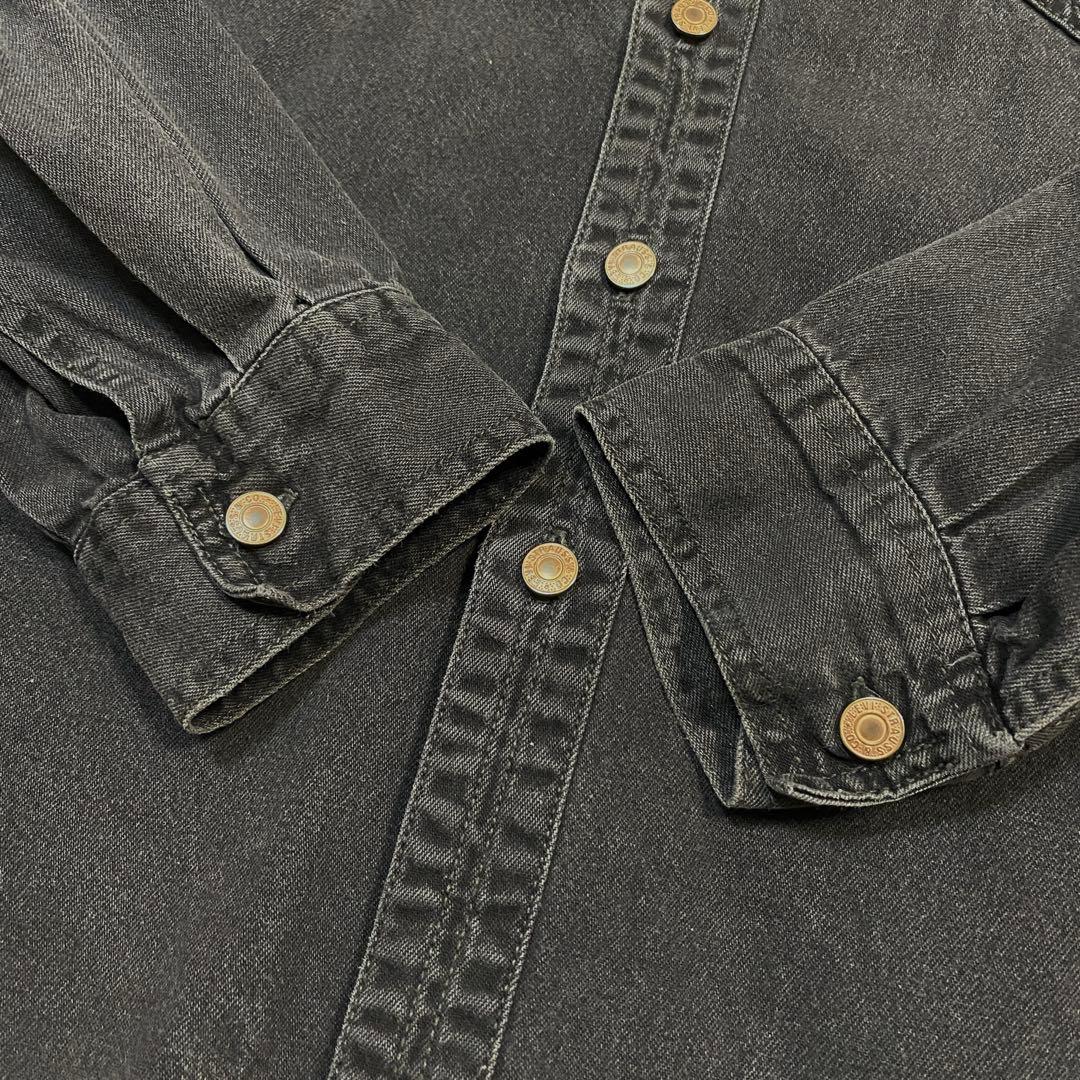 【90's】Levi's リーバイス　ブラック デニムシャツ　ハルキの古着
