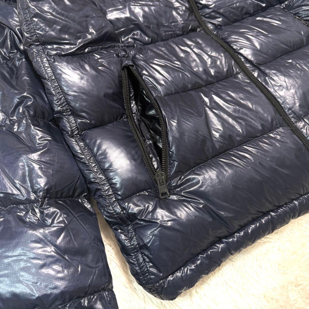 超軽量 HERNO ヘルノ 7DENIER ダウンジャケット ネイビー　44