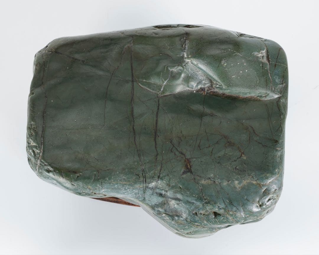 ウ*ム様 神居古潭石 水石 北海道産 8.4kg 台座付 鑑賞石 盆石 景石 天