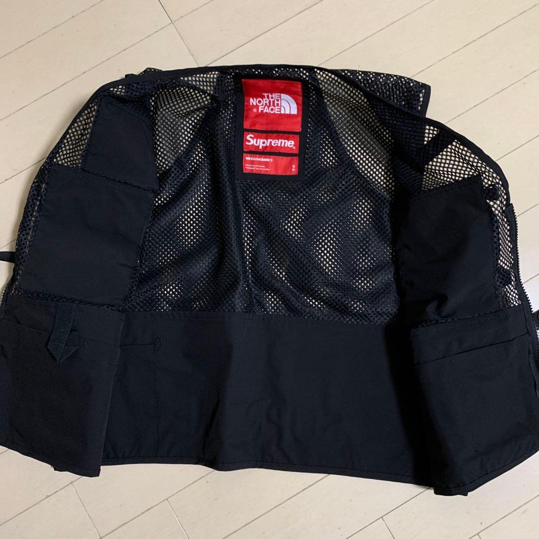 レア Supreme × THE NORTH FACE カーゴメッシュベスト S