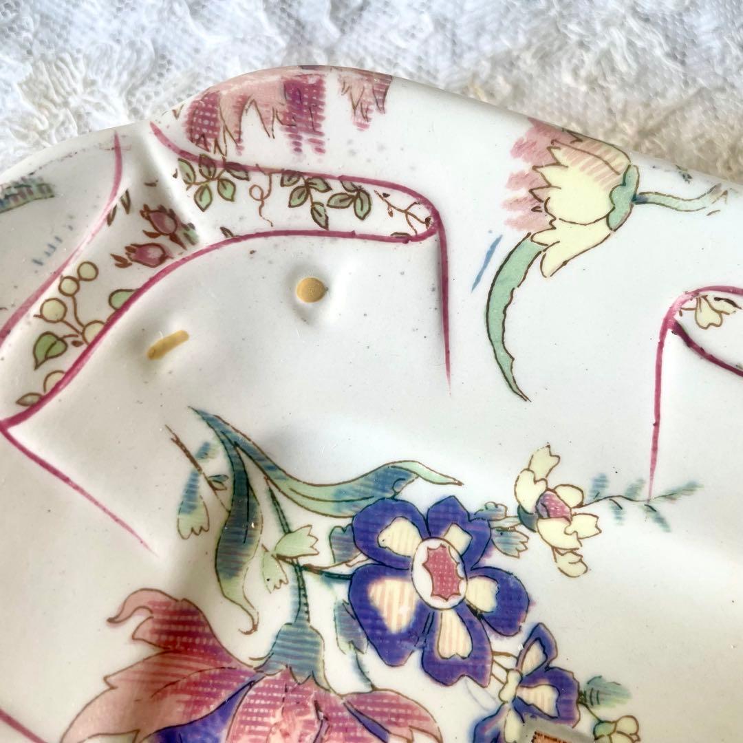 【希少レア】サルグミンヌ ラヴァリエール広告スクエアプレートフランスアンティーク