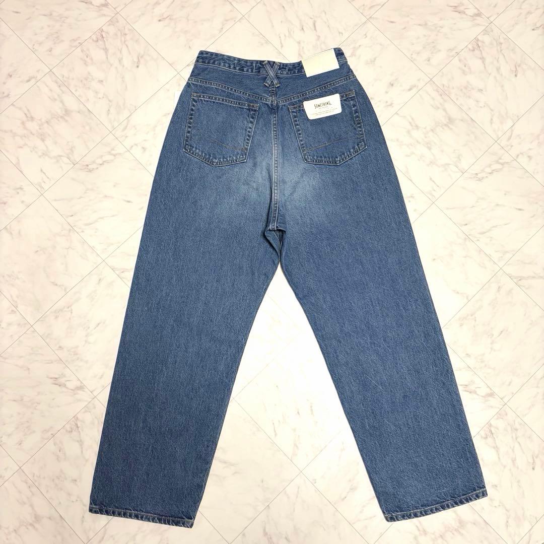 新品 FASHIRU SOMETHING baggy fit Jeans デニム
