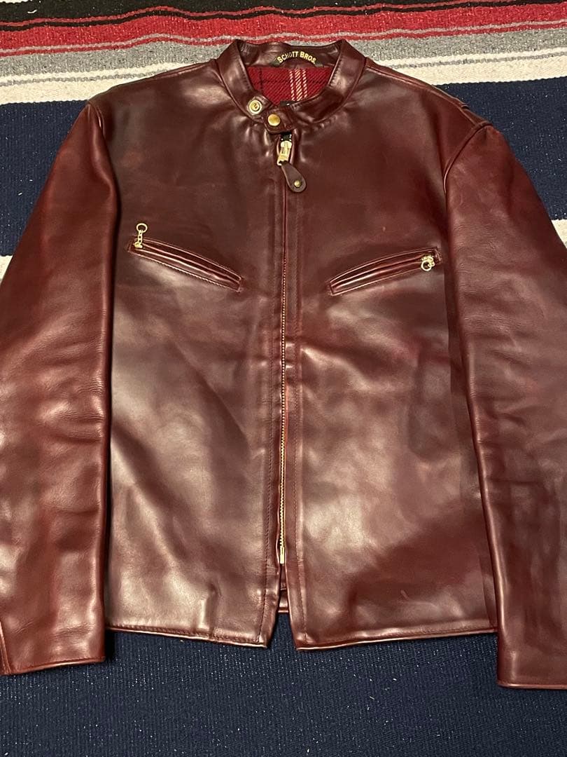 【激レア】Schott/641SXX/サイズ40/クロムエクセル/バーガンディ色