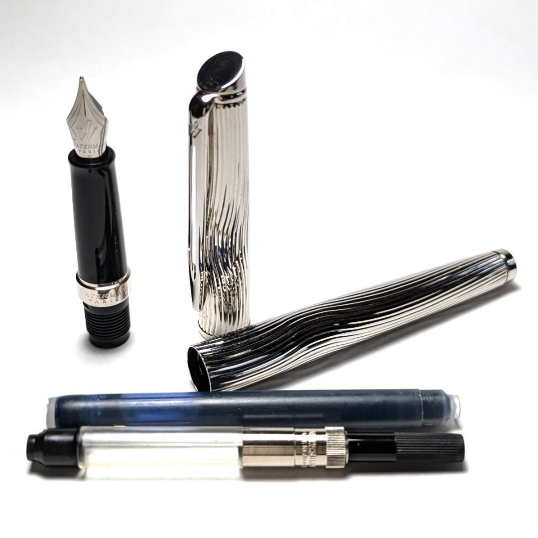 wmf9 ウォーターマン 万年筆 メトロポリタンDX メタルCT F細字 両用式