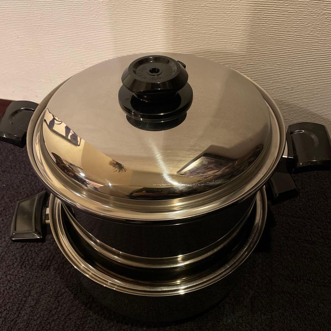  Queen その他　ステンレススチール 両手鍋 2点セット