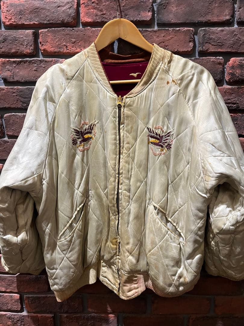 スペシャル　50s スカジャン　別珍　五重塔　富士山　オリジナル