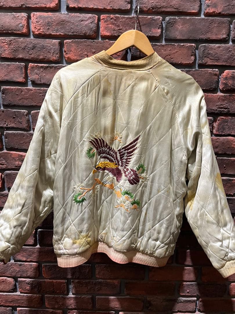 スペシャル　50s スカジャン　別珍　五重塔　富士山　オリジナル