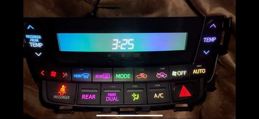 ヴェルファイア アルファード　20前期用レインボー 打ち替え済み エアコンパネル