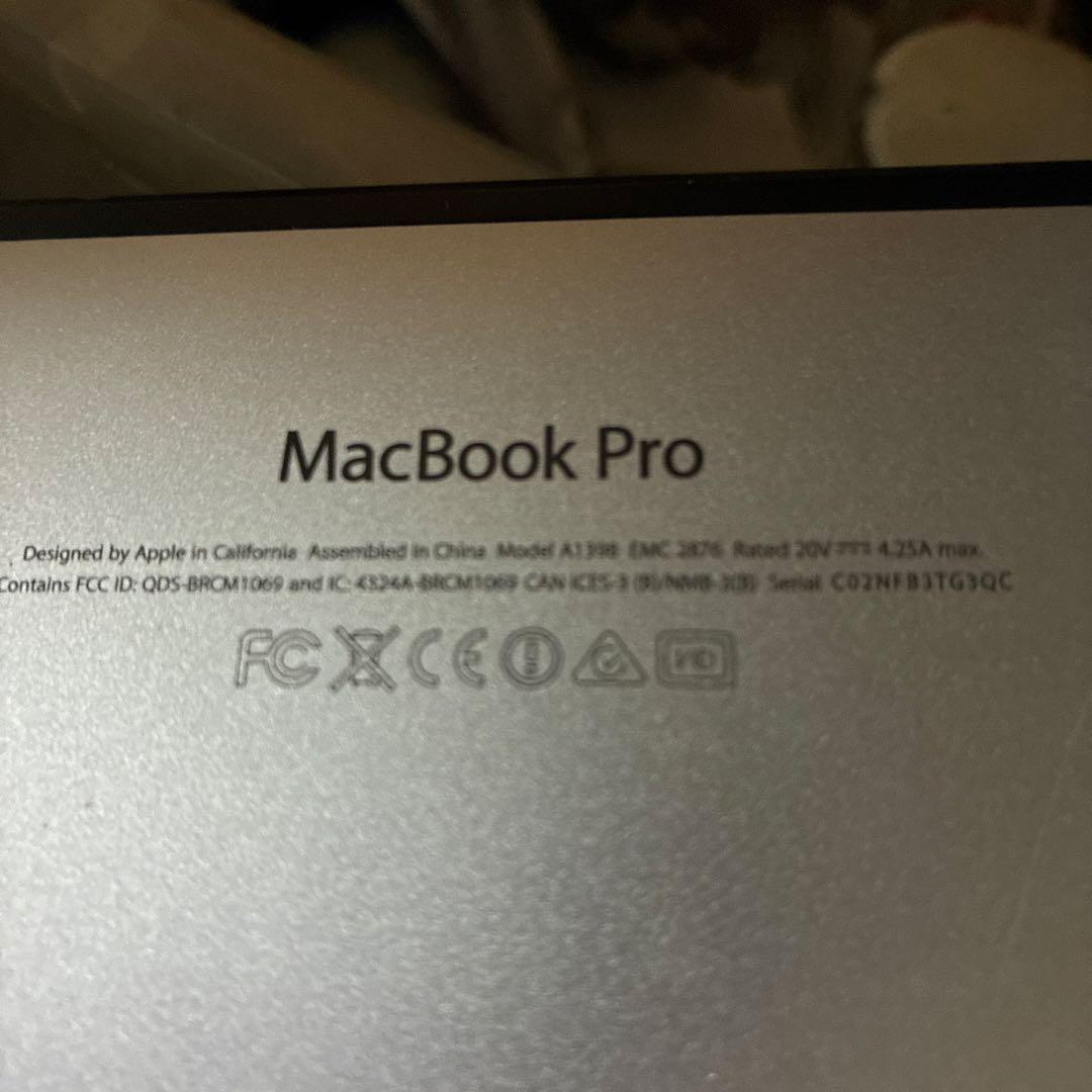 MacBook本体 MacBookPRO Mid2014 15-inch