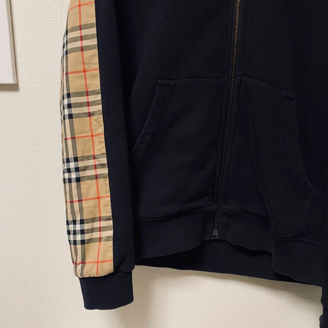 BURBERRY バーバリー ジップアップパーカー 袖ロゴ