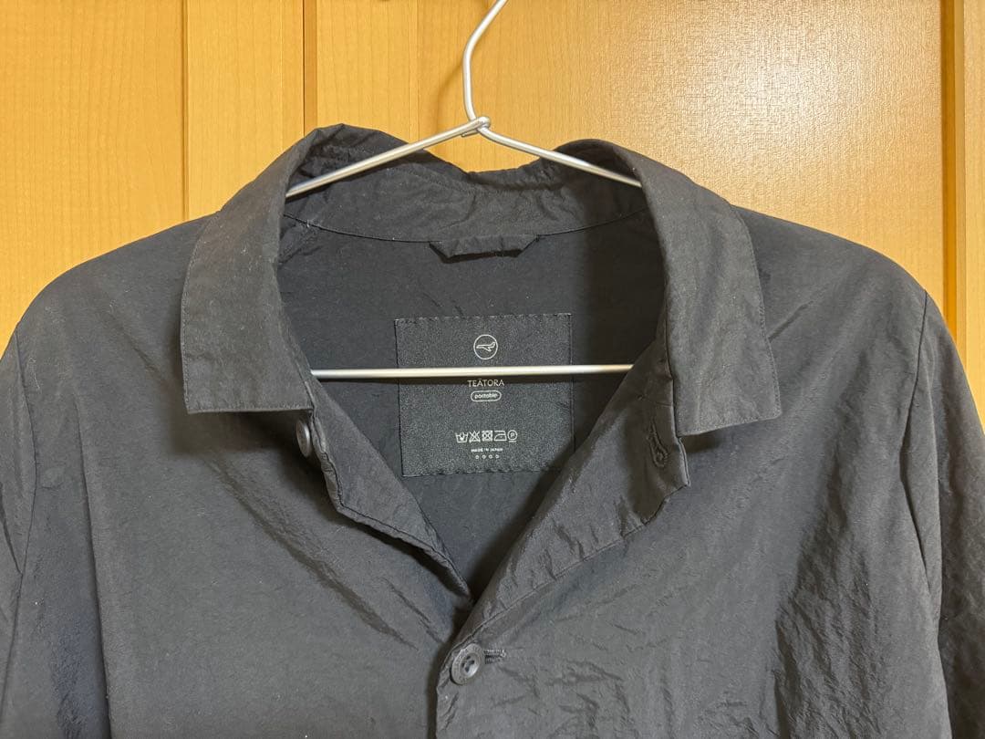 テアトラ　CARTRIDGE SHIRT - P BLACK サイズ4