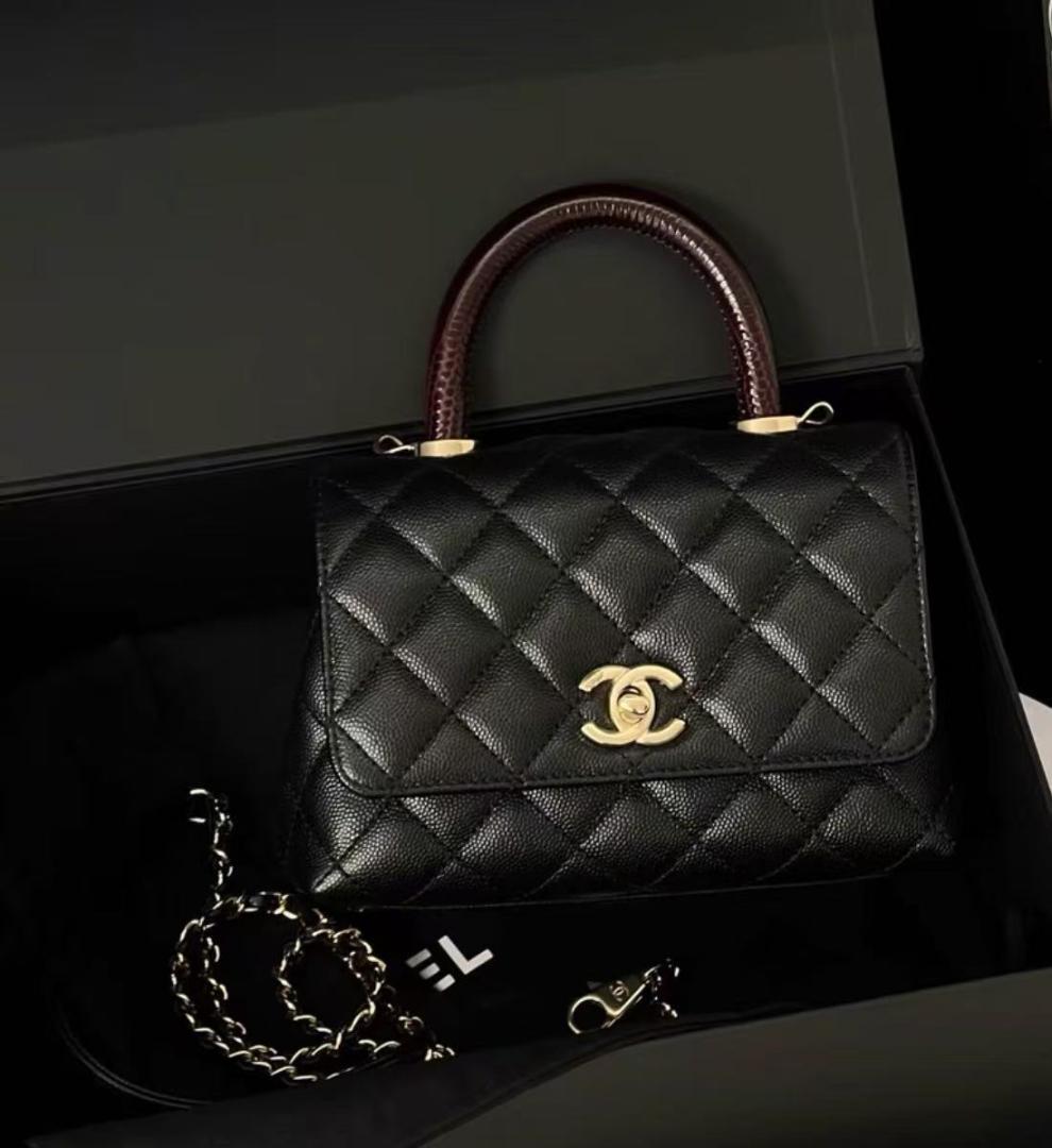 CHANEL マトラッセ ココハンドル トップハンドル ミニフラップバッグ..