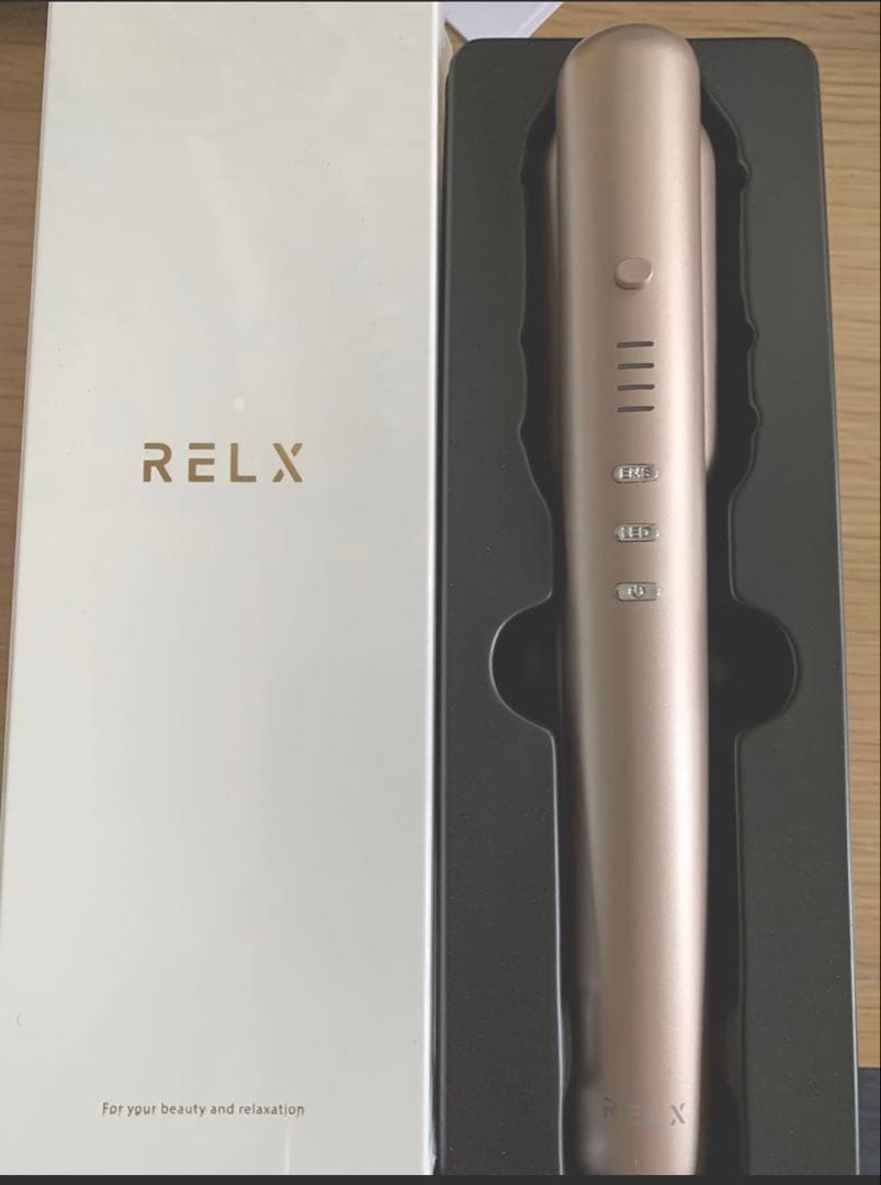 RELX EMS 電気ブラシ 美顔器 ブラシ LED 頭皮ケアローズゴールド
