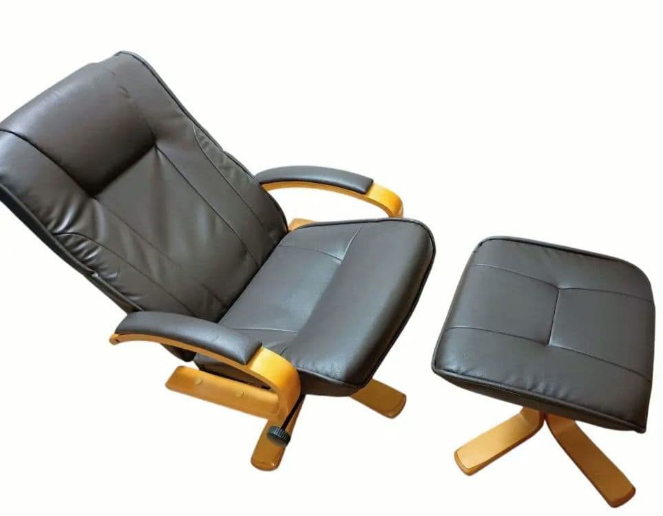 リクライニングチェア　パーソナルチェア　一人掛けソファ　オットマン付き