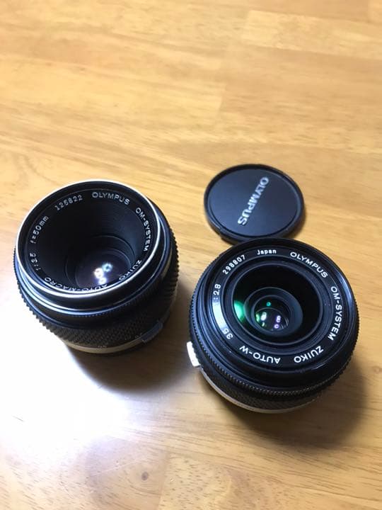 オリンパス ズイコーレンズ50mm/f3.5マクロ、35mm/f2.8 セット