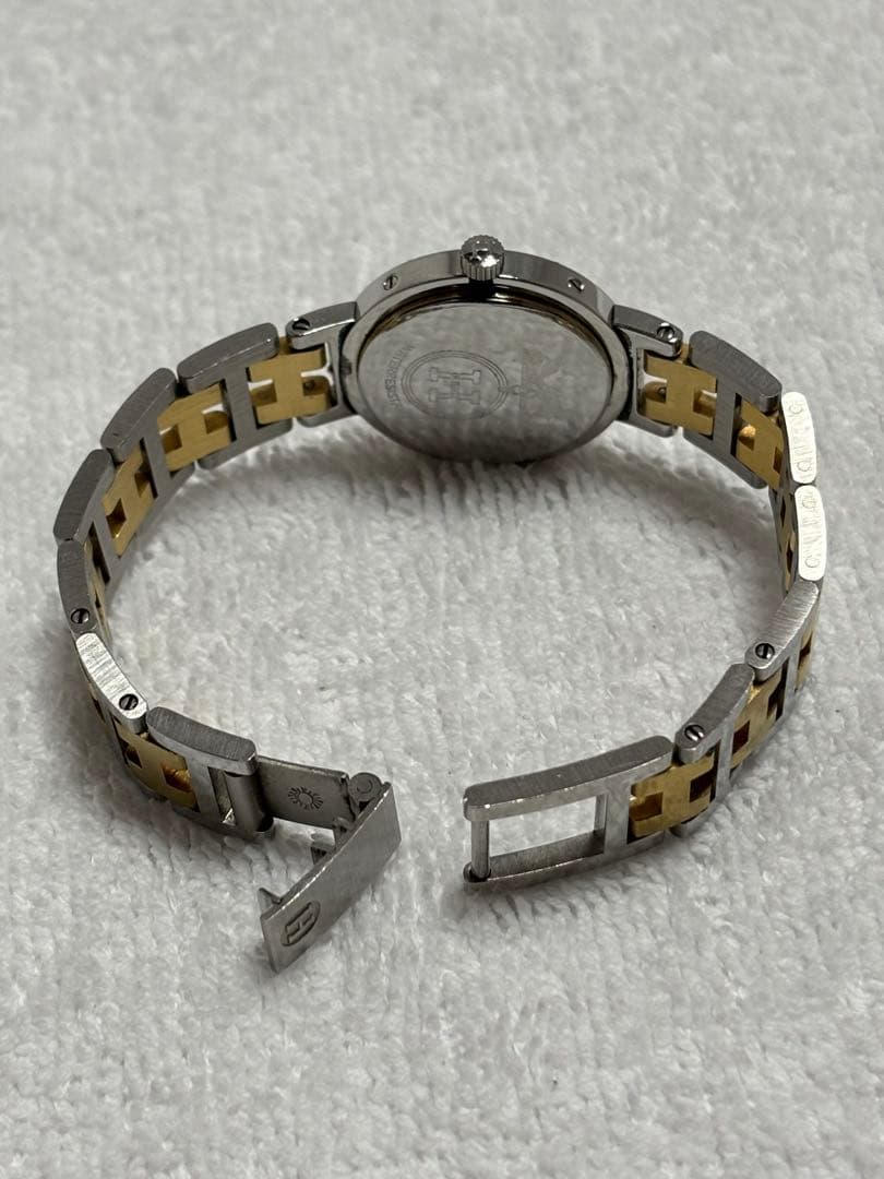 【美品】エルメス クリッパー クォーツ デイト【稼働品】レディース 付属品有り