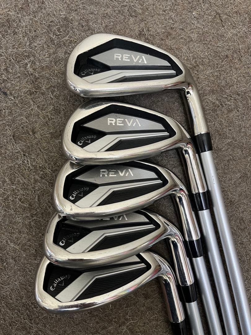 レディース人気モデル　キャロウェイREVA アイアンセット　L