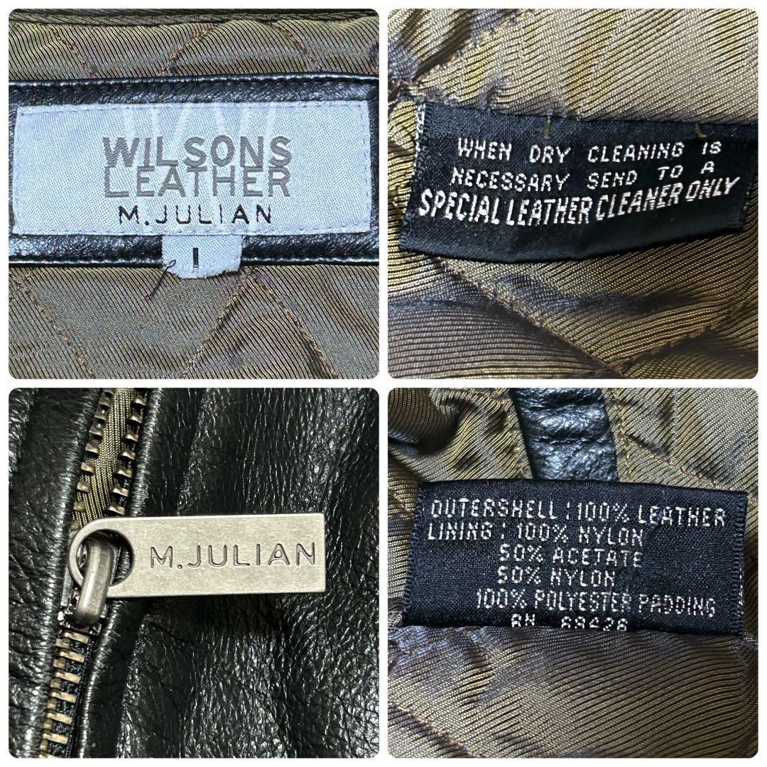 WILSONS LEATHER 本革 カーコート シボ革 海外Lサイズ