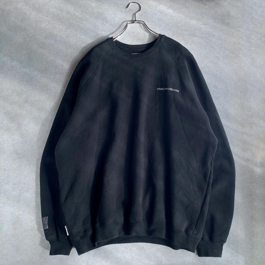 SFC STRIPES FOR CREATIVE スウェットBLACK L