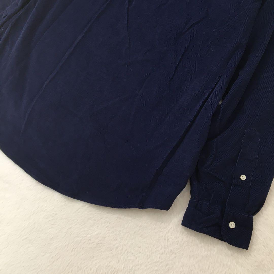 ポロラルフローレン 長袖シャツ【L】ポロベア 大きいサイズ コーデュロイ 美品