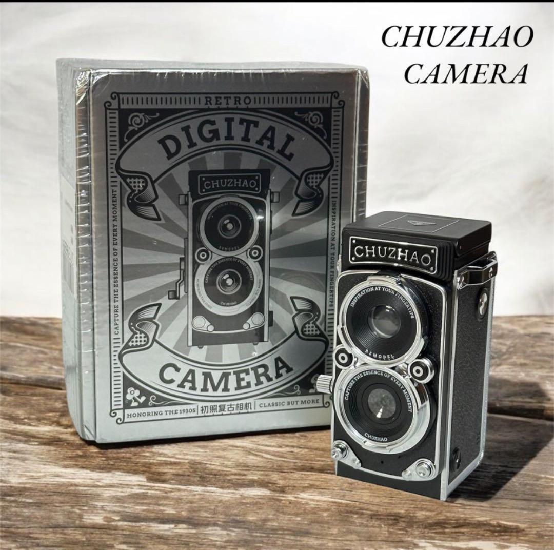 新品未使用 CHUZHAO デジタルレトロカメラ｜ヴィンテージ二眼レフ