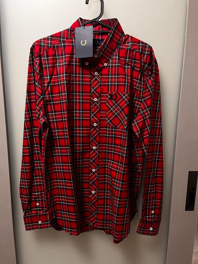 新品タグ付　フレッドペリー チェックシャツ　イギリス製