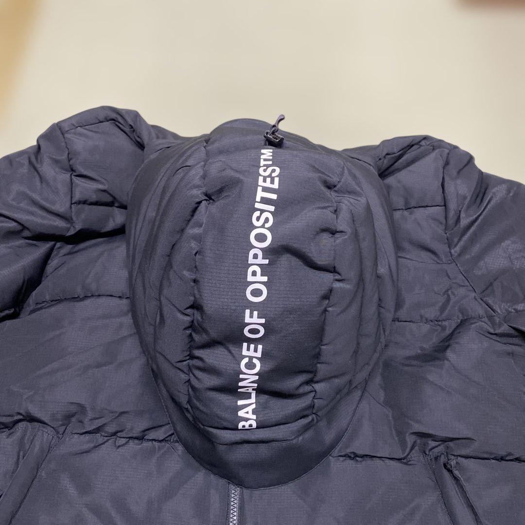 RVCA ブラックダウンジャケット フード付き　Mサイズ