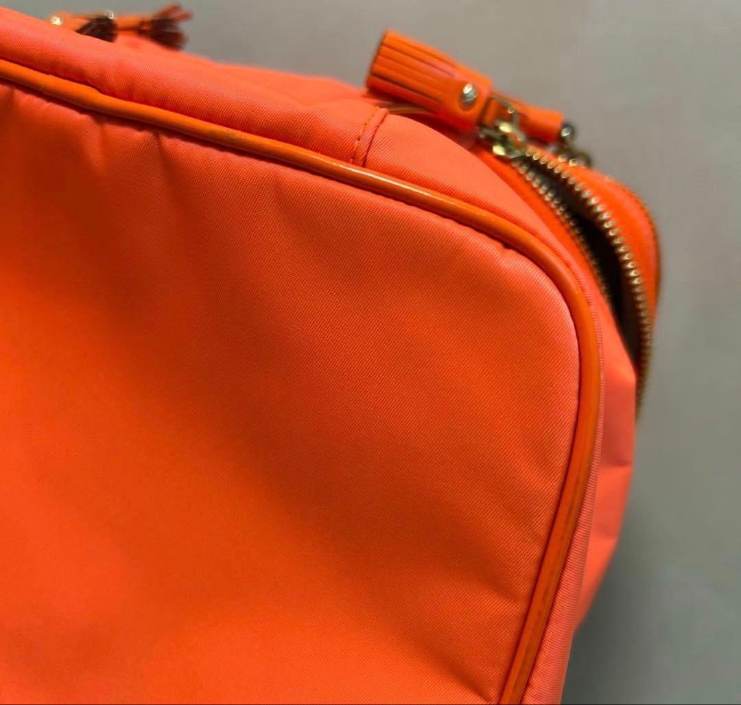 s*w様 アニヤハインドマーチ バニティケース バッグ メイクポーチ オレンジ