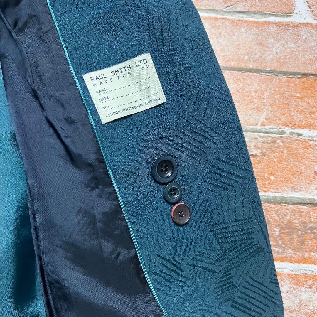 (新品)ポールスミス　ジャガード柄　3ピーススーツセットアップ　シアサッカー生地