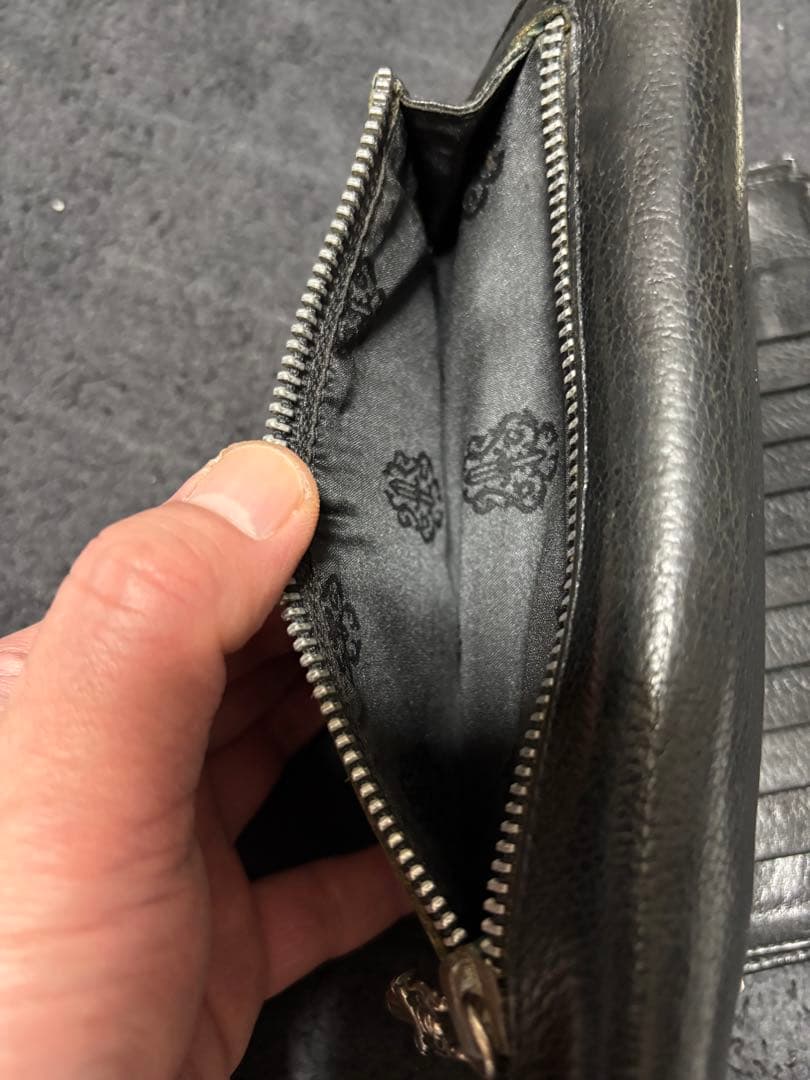 CHROME HEARTS クロムハーツ ウェーブ ウォレット 長財布