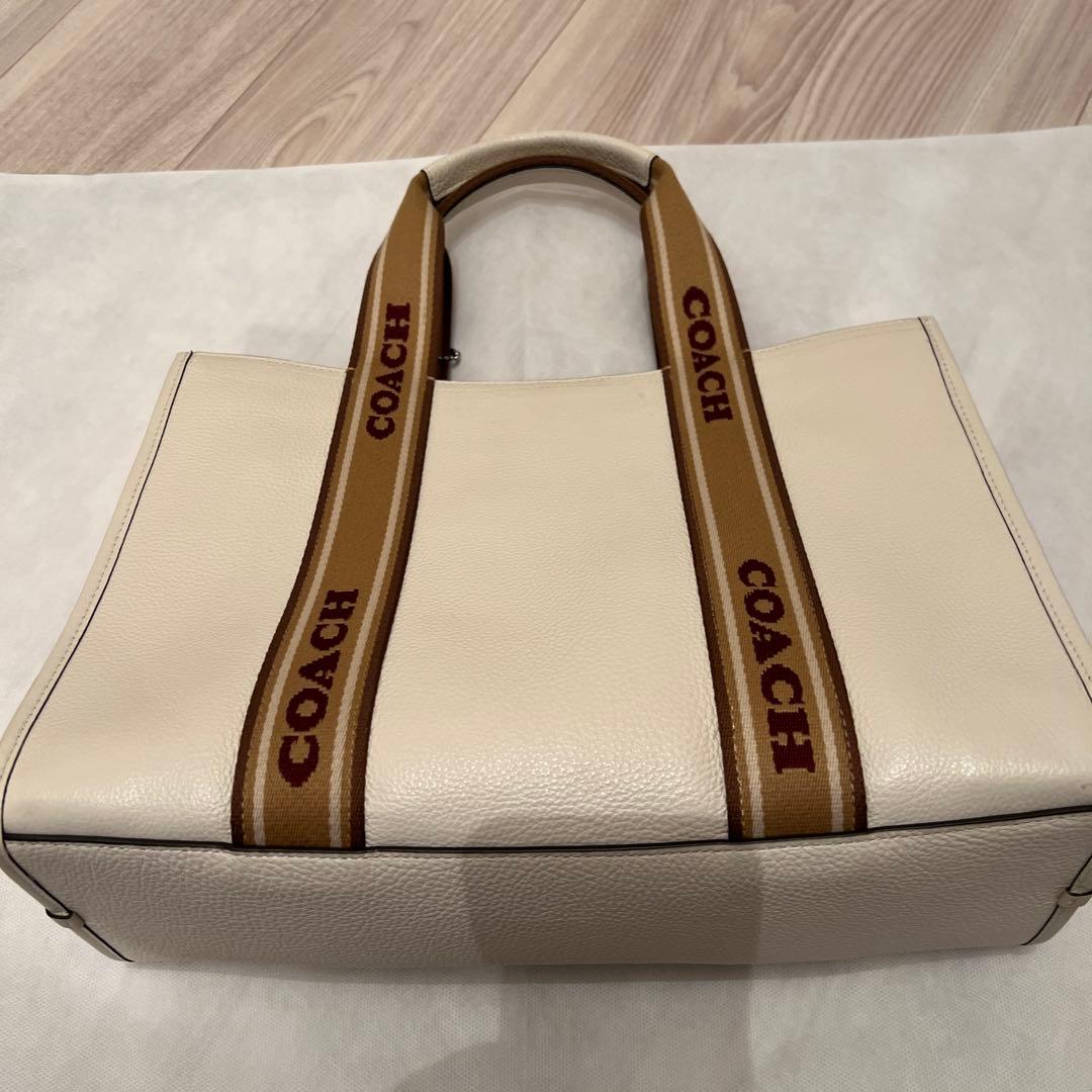 COACH ホワイト トートバッグ