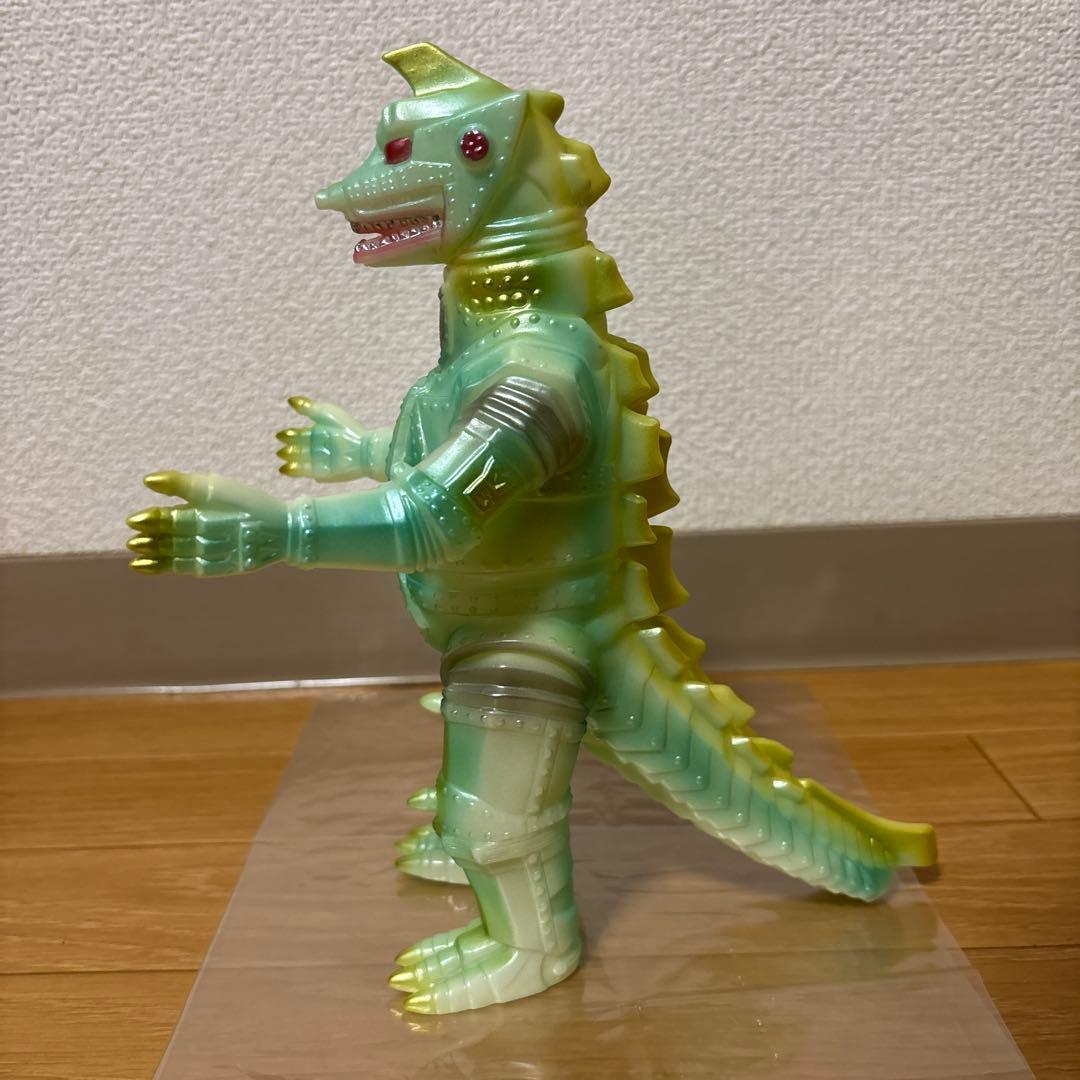 ブルマァク　メカゴジラ　蓄光グリーン　ソフビ　極美品