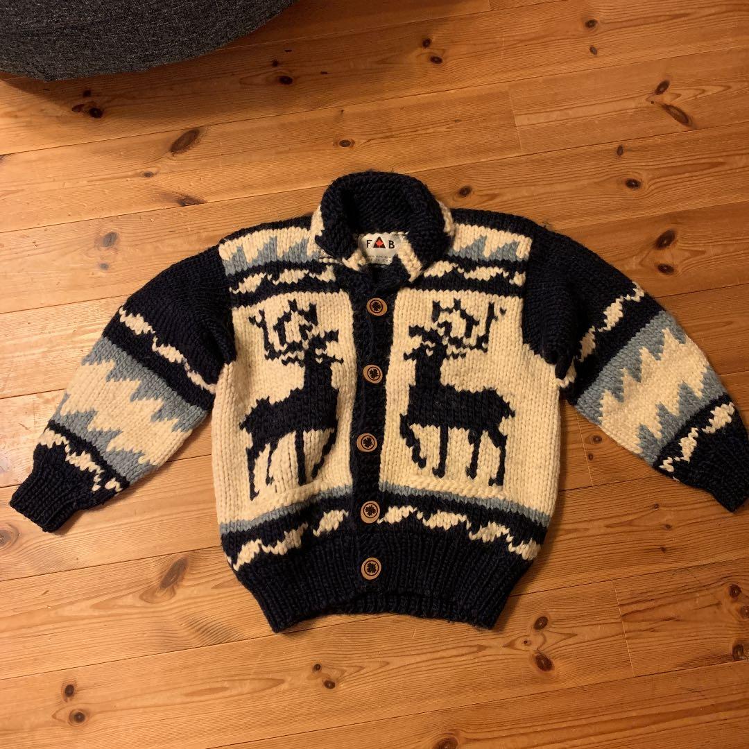 値下げしました！FAB 超レア　本物　カナダ製　カウチンセーター