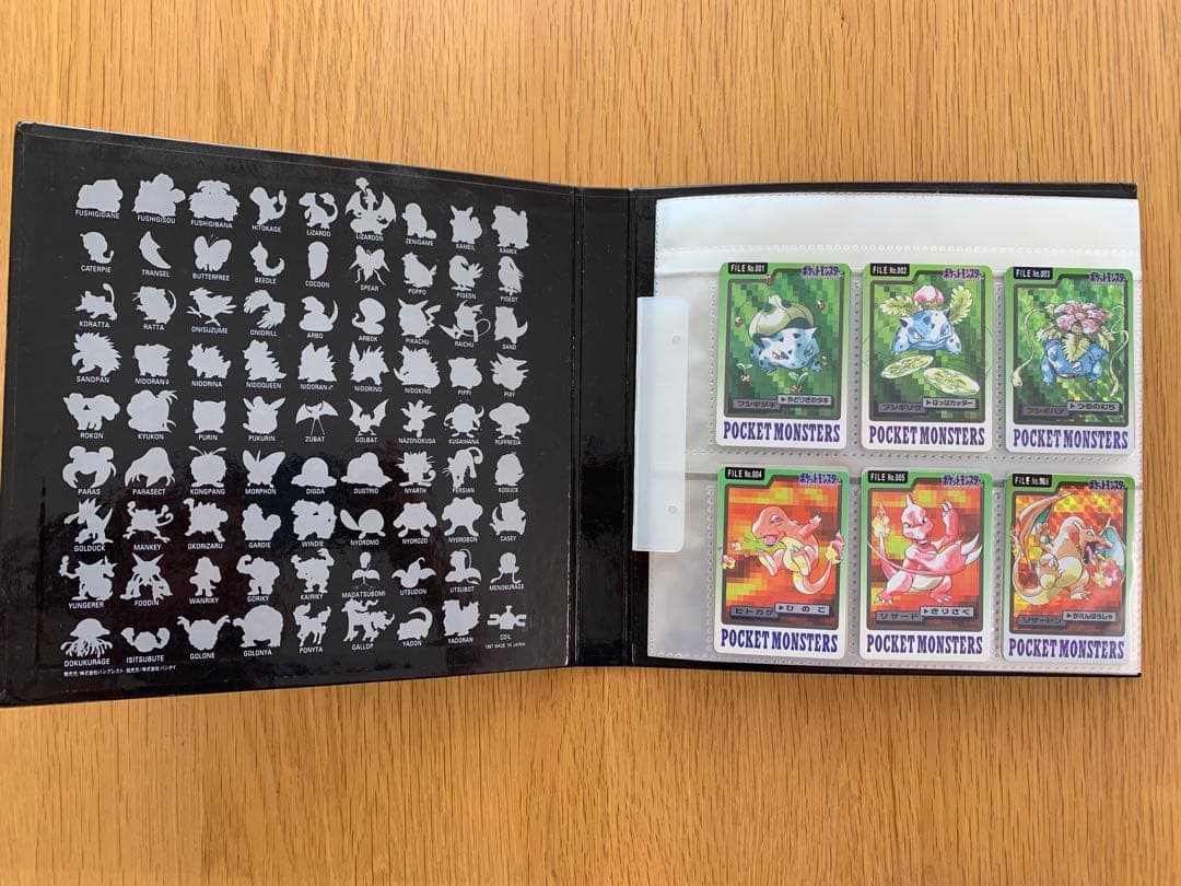 【美品〜やや傷や汚れ】ポケモン　カードダス　151種類コンプリート　ファイル付き