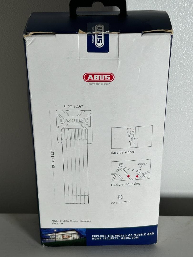 ABUS Bordo 6000K 自転車ロック 90cm