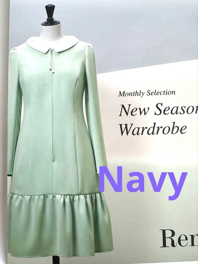 Rene ルネ　白襟ワンピース 38 ★1回着用