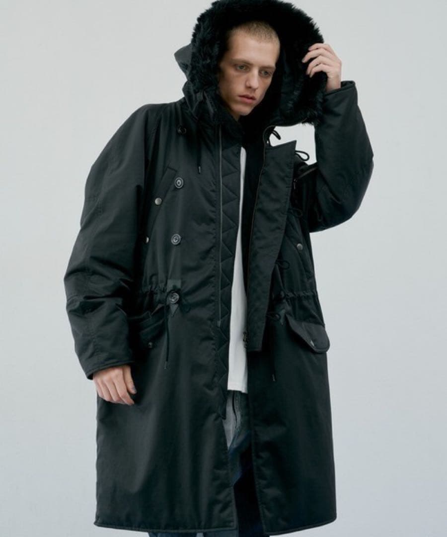 AIVER N-3フライトコート ブラックSサイズ