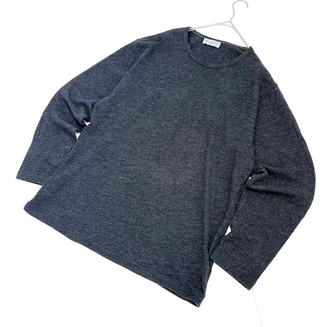 美品✨ヨウジヤマモト プールオム（2）長袖ニットセーター ウール毛100 秋冬