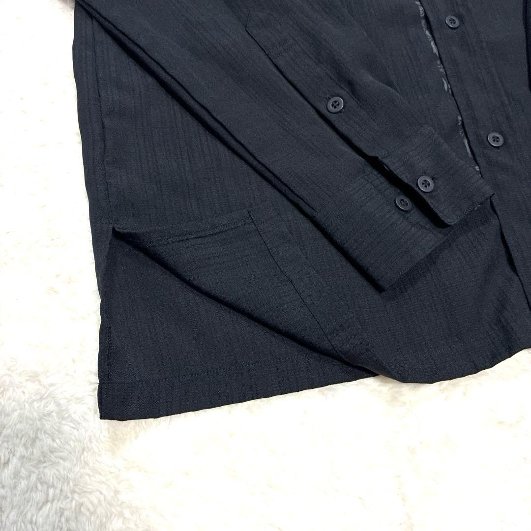 ✨美品 マジュン かりゆしウェア 冠婚葬祭　喪服 長袖 黒 M ブラック