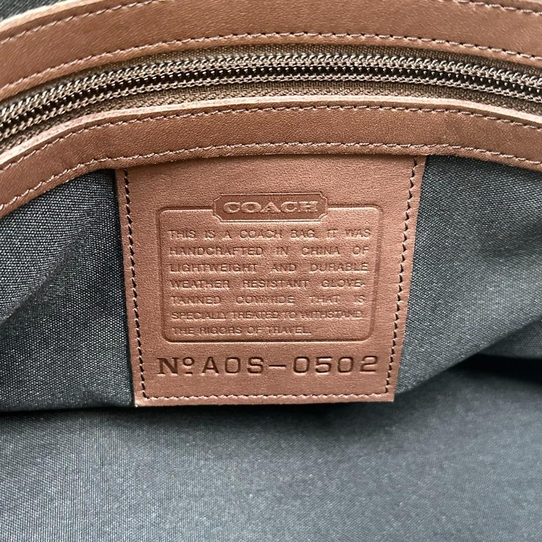 COACH オールドコーチ 2way ボストンバッグ 旅行用バッグ 男女兼用 茶
