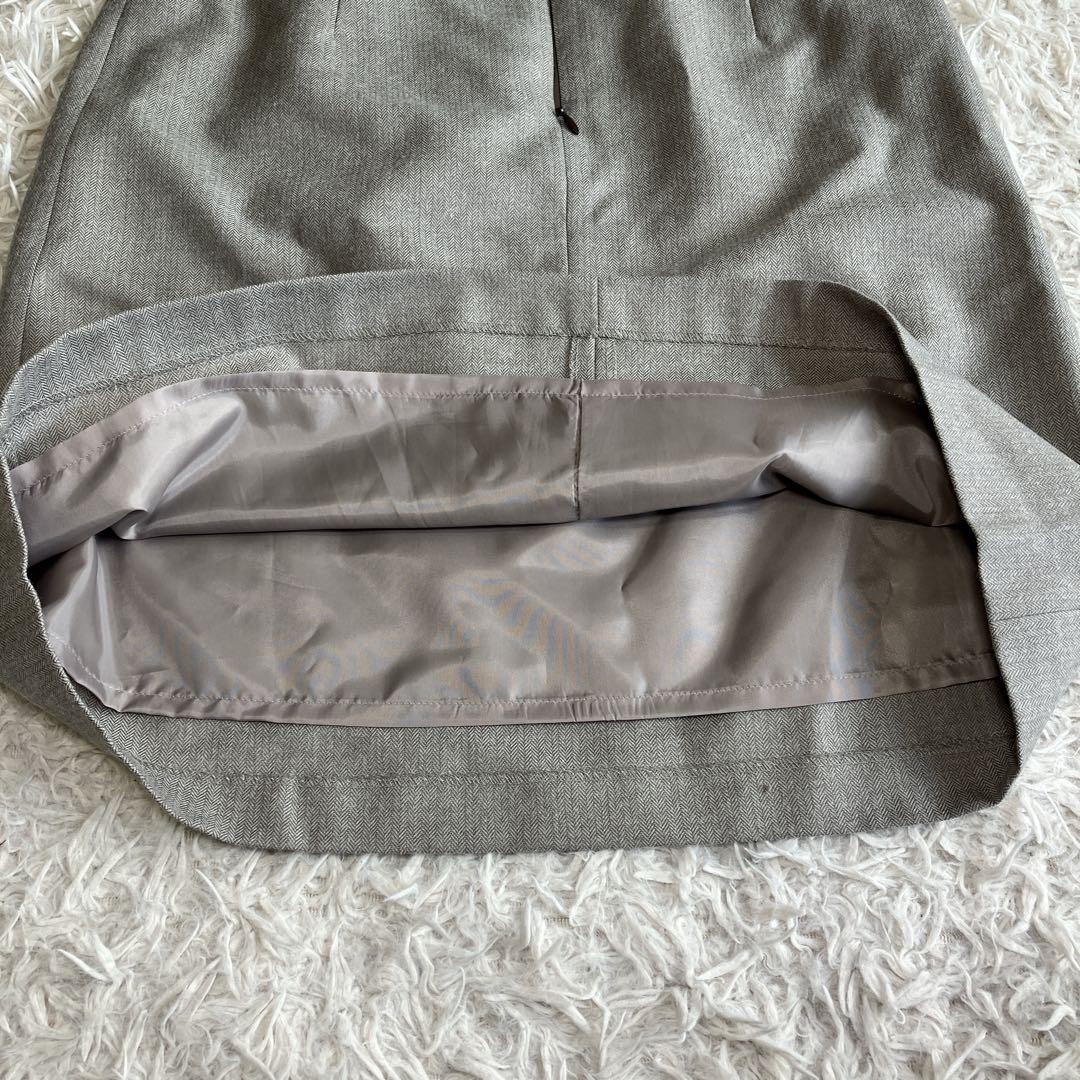 極美品 ORIHICA レディーススーツ 3点セット ライトグレー