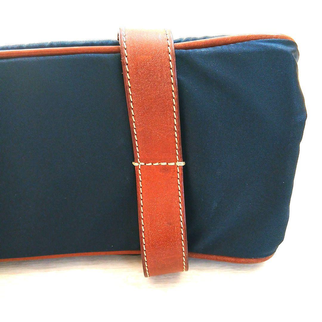 Felisi フェリージ イタリア製 ネイビー ナイロン レザー トートバッグ