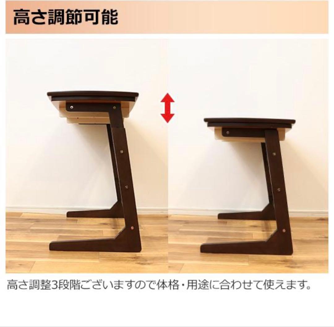 豆*ち様 山善 デスクこたつ こたつ布団セット ダークブラウン　組み立て済み