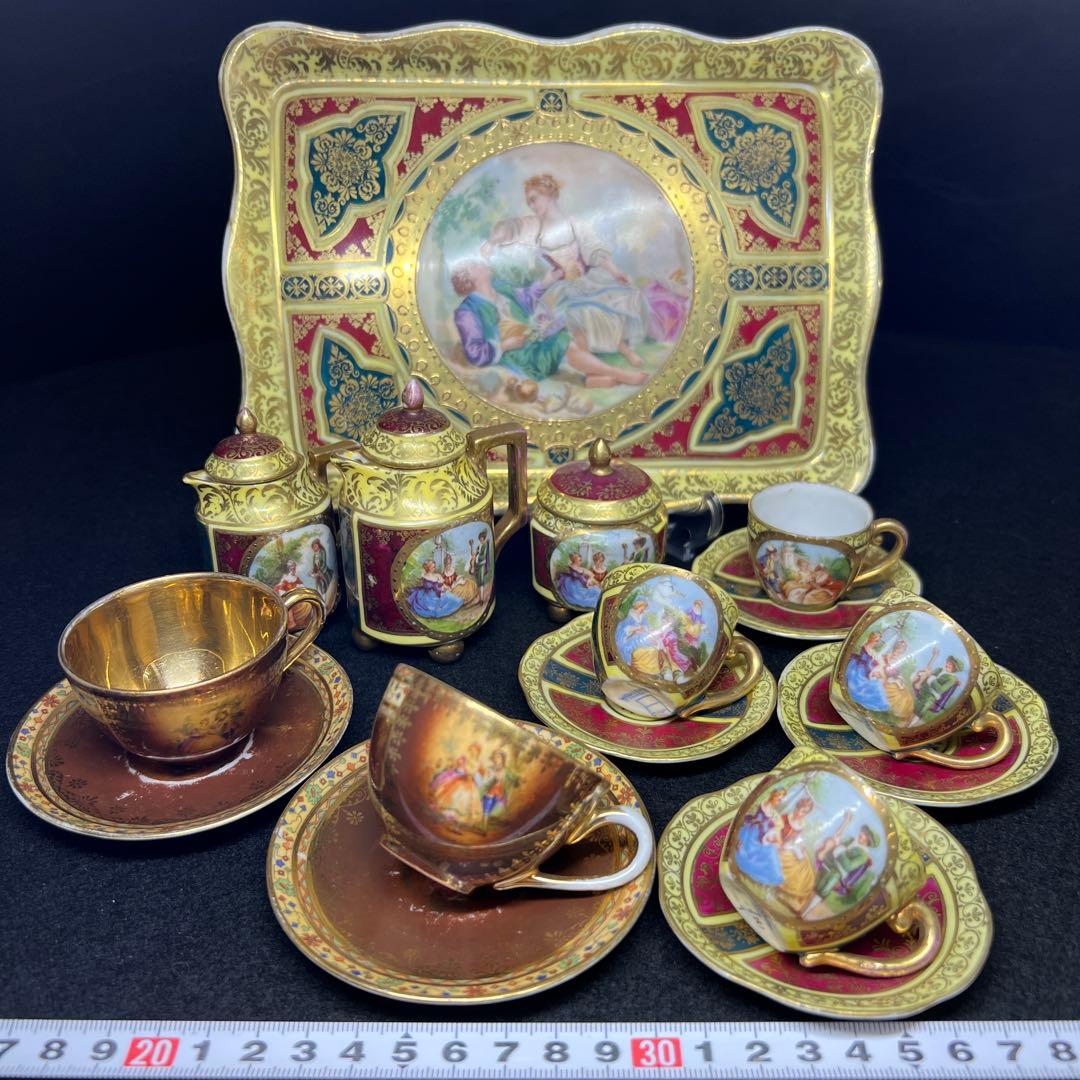 専用アンティーク　オーストリア　カップ&ソーサーセット　東Y7-1126①