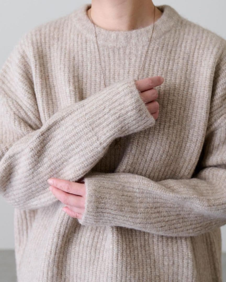 新品 IKKUNA knitted pullover 日本製