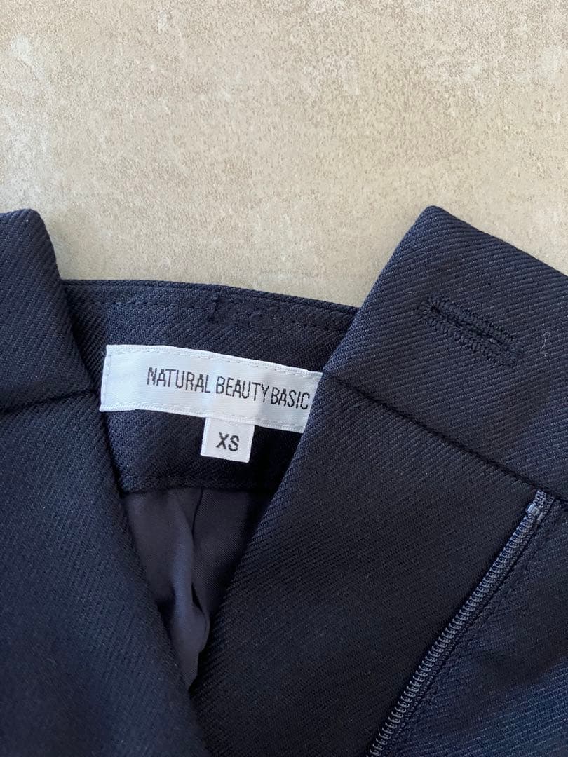 NATURAL BEAUTY BASIC スーツS ネイビー 入学式 4点セット