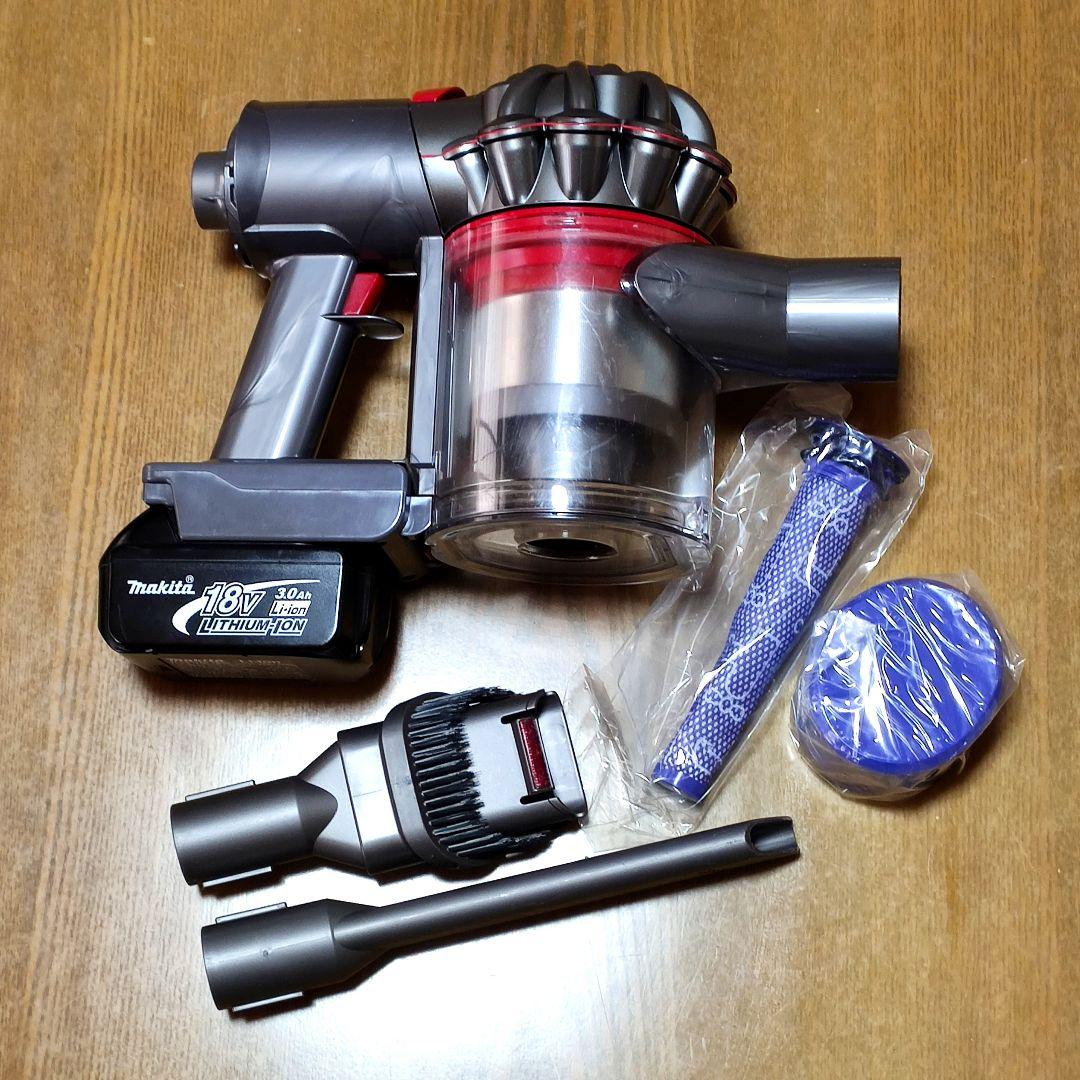 ダイソンSV11 掃除機＋マキタ18vアダプターセット 完全分解清掃済み 動作品