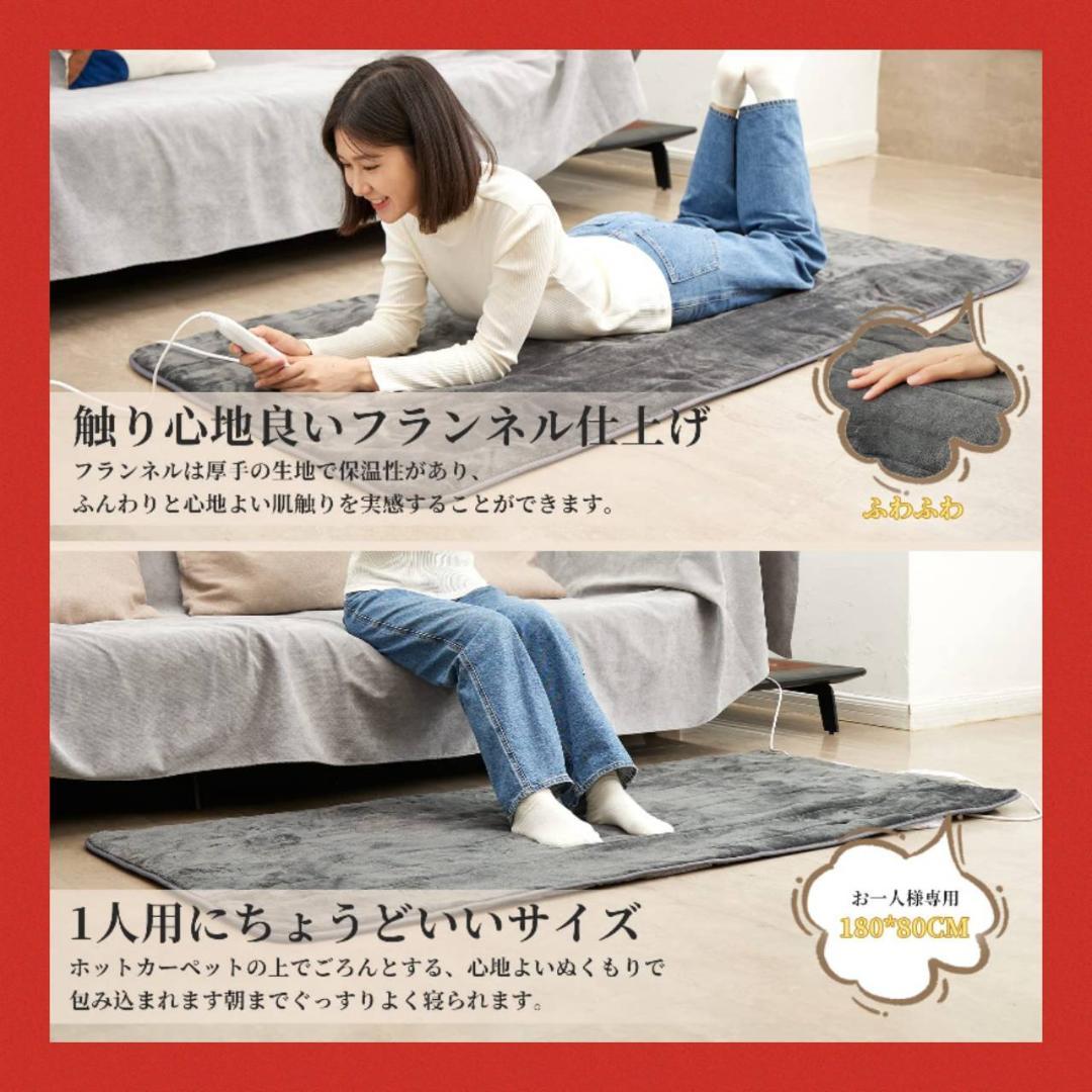 便利な丸洗い可能なあったか電気毛布 電気カーペットとしても活躍