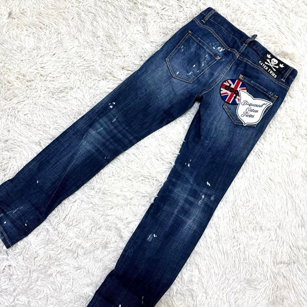 DSQUARED2 ディースクエアード　デニムパンツ　ワッペン