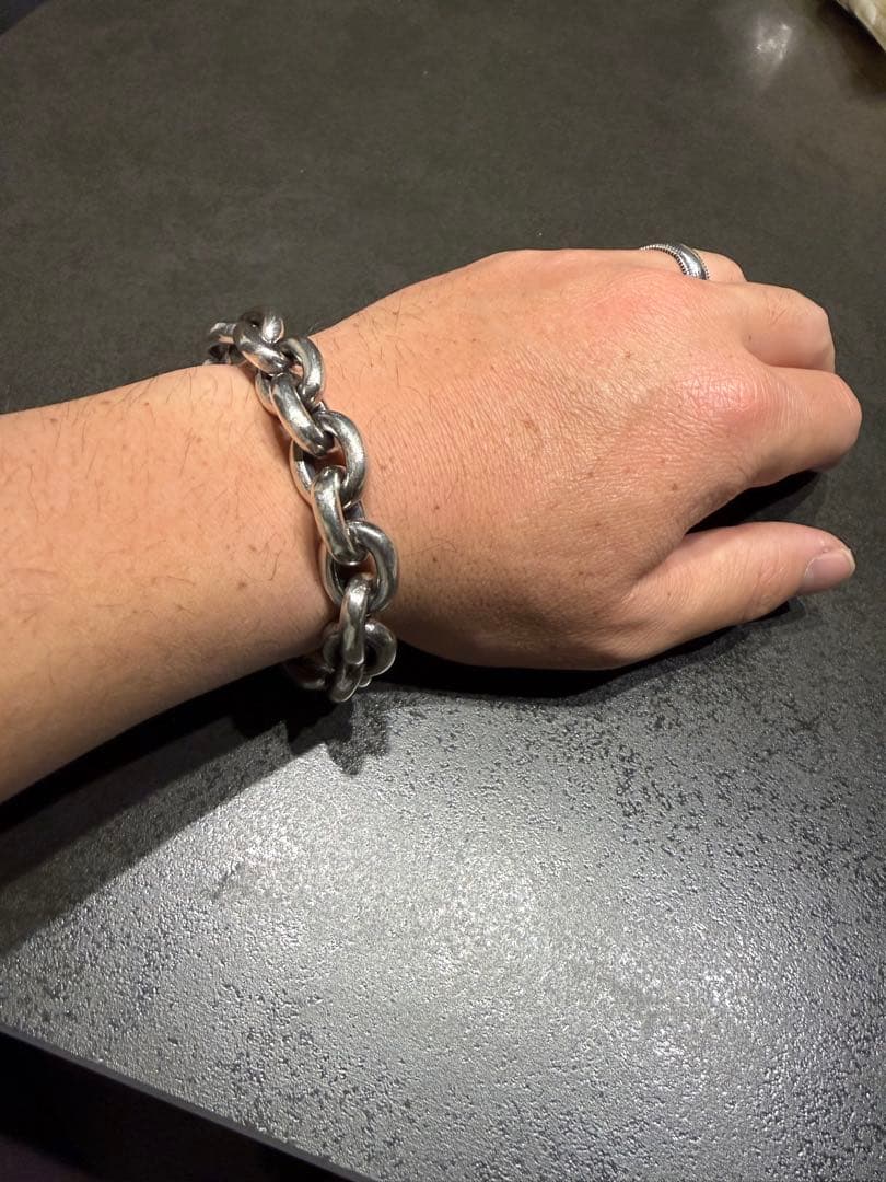 アンカー　チェーン　ブレスレット　超重厚　定価15万